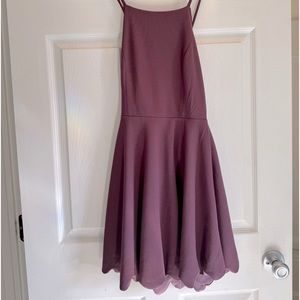 Trac Purple Scallop Dress (S)